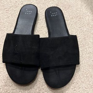 Black a new day slides size 8